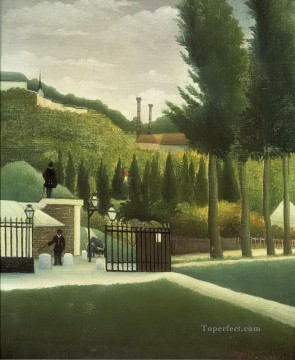  Rousseau Painting - the toll house 1890 3  Henri Rousseau Post Impressionism Naive Primitivism
